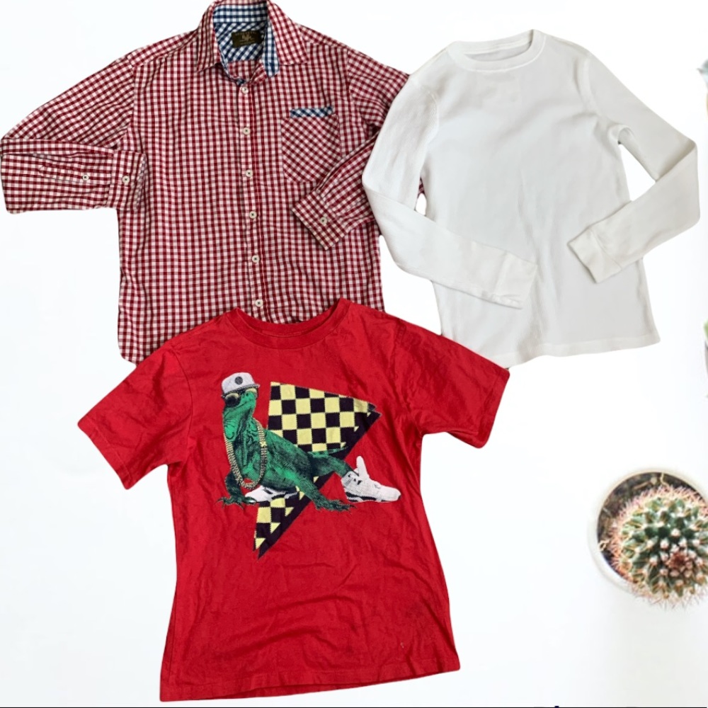 2 Boys Long sleeve shirts